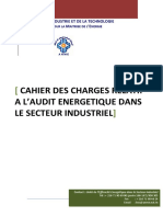 Cahier Charges Audit Energetique Secteur Industriel 2011