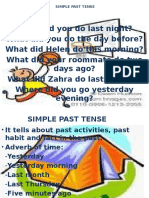 Simple Past Tense