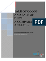 Sale of Goods vs Sale of Debt
