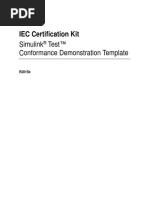 IEC Certification Kit: Simulink Test ™ Conformance Demonstration Template