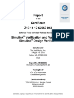 Certificate Z10 11 12 67052 013 ™ Simulink Design Verifier ™