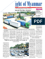 Myanmar Eyes Development of Dry Ports, Containerization For Free Flow of Goods