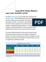 Standish Group 2015 Chaos Report - Q&A With Jennifer Lynch