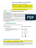 Legge Dell Isocronismo Del Pendolo