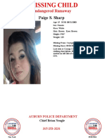 302243432 Paige Sharp Missing Person Poster