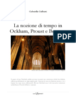 La Nozione Di Tempo in Ockham Proust e Bergson Di Gabriella Galbiati