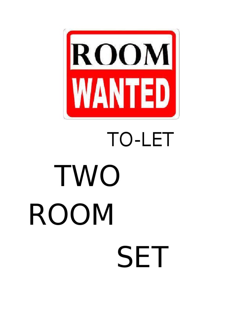 TWO Room SET: To-Let | PDF