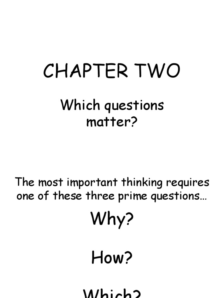 Key Questions for Critical Thinking | PDF | Decision Making ...