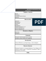 Recursos necesarios para investigación