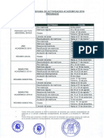 Cronograma de Actividades 2016