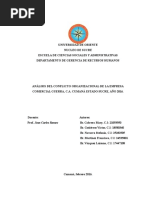 Análisis del Conflicto Organizacional