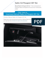 Manual Radio CD Peugeot 307 SW