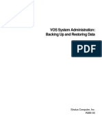 VOS Backup and  Restoring Data r285-03