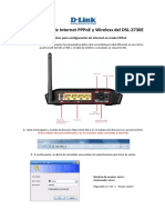 Configuración de Internet PPPoE y Wireless Del DSL-2730E