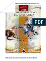 Feria Toro Coria 2016-Ingles
