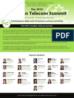 The 2016 Canadian Telecom Summit Brochure