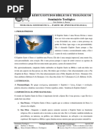 TEOLOGIA SISTEMÁTICA - (PNEUMATOLOGIA)