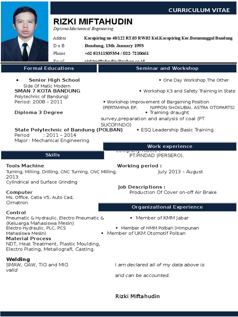 Mechanical Engineering CV and Workshops | PDF
