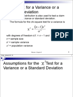 Sec 8 5 x2 Test For A Variance or Standard Deviation 1