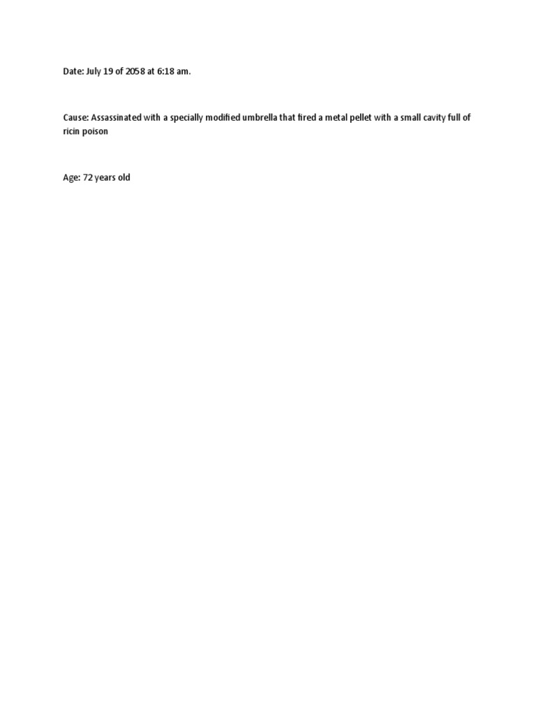 Death Time | PDF