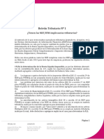 Boletin N 01 Tienen Las NIIFIFRS Implicancias Tributarias