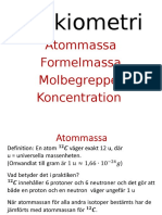 Atommassa Stökiometri Test