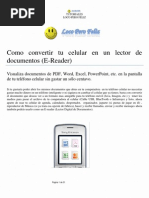Download Como Convertir Tu Celular en Lector de Documentos Digitales by William Moreno Reyes SN30298834 doc pdf