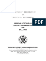 Indian Institution of Industrial Engineering (IIIE) Syllabus