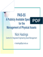 A Publicly Available Specification for the Management of Physical Assets