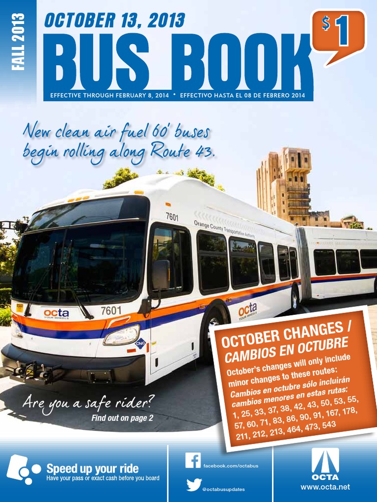 octa bus schedule.pdf | Documento de identidad | Servicios públicos