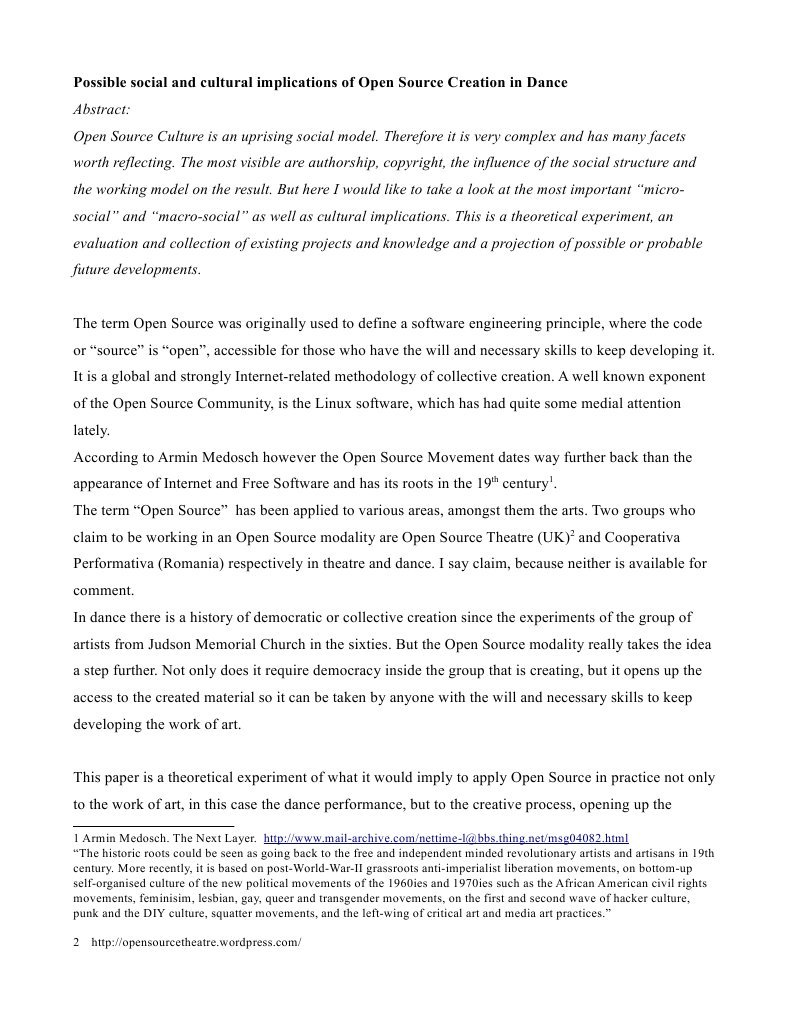 Open Source Creation | PDF | Creativity | Aesthetics