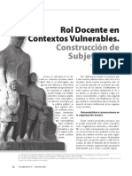 Rol docente en contextos vulnerables