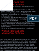 Criteria For Heritage Building