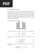 3.1 Particle in A 1d-Box