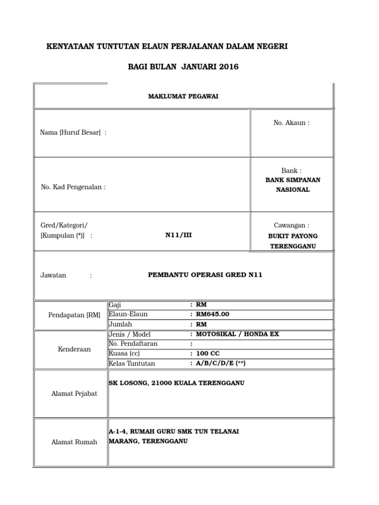 Alamat Bank Simpanan Nasional Marang Terengganu