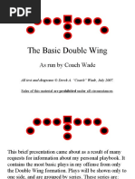 The Basic Double Wing: As Run by Coach Wade