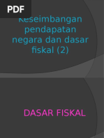 Keseimbangan Pendapatan Negara Dan Dasar Fiskal (