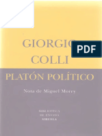 Colli Giorgio - Platon Politico