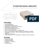 Multi-Function Digital Indicator: Features