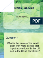 Christmas Pub Quiz: EOI English