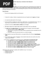 Geometry - Construction Rubric and Details