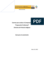 "Preparación Profesional" Directivo de Primaria Indígena