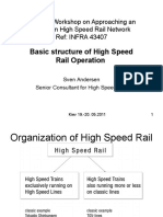 Basic Structure of High Speed Rail Operation - S. Andersen