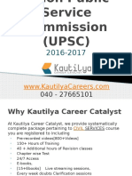 Online Video Coaching For UPSC in Hyderabad - Kautilya Careers