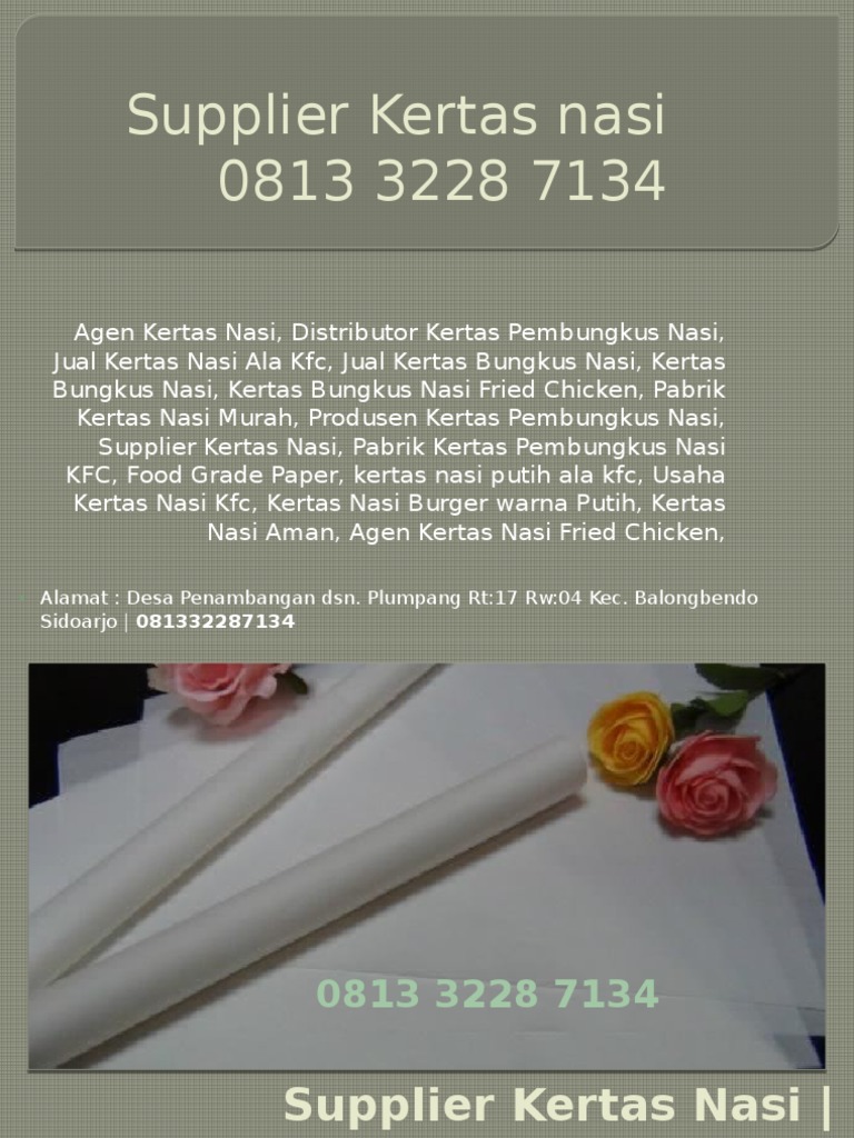 081332287134, Jual Kertas Nasi Surabaya, Jual Kertas ...