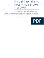 Desarrollo Del Capitalismo en América y Asia S