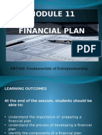 Financial Plan Module
