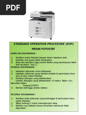 Sop Fotostate Pdf