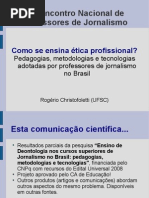 Como se ensina etica jornalistica