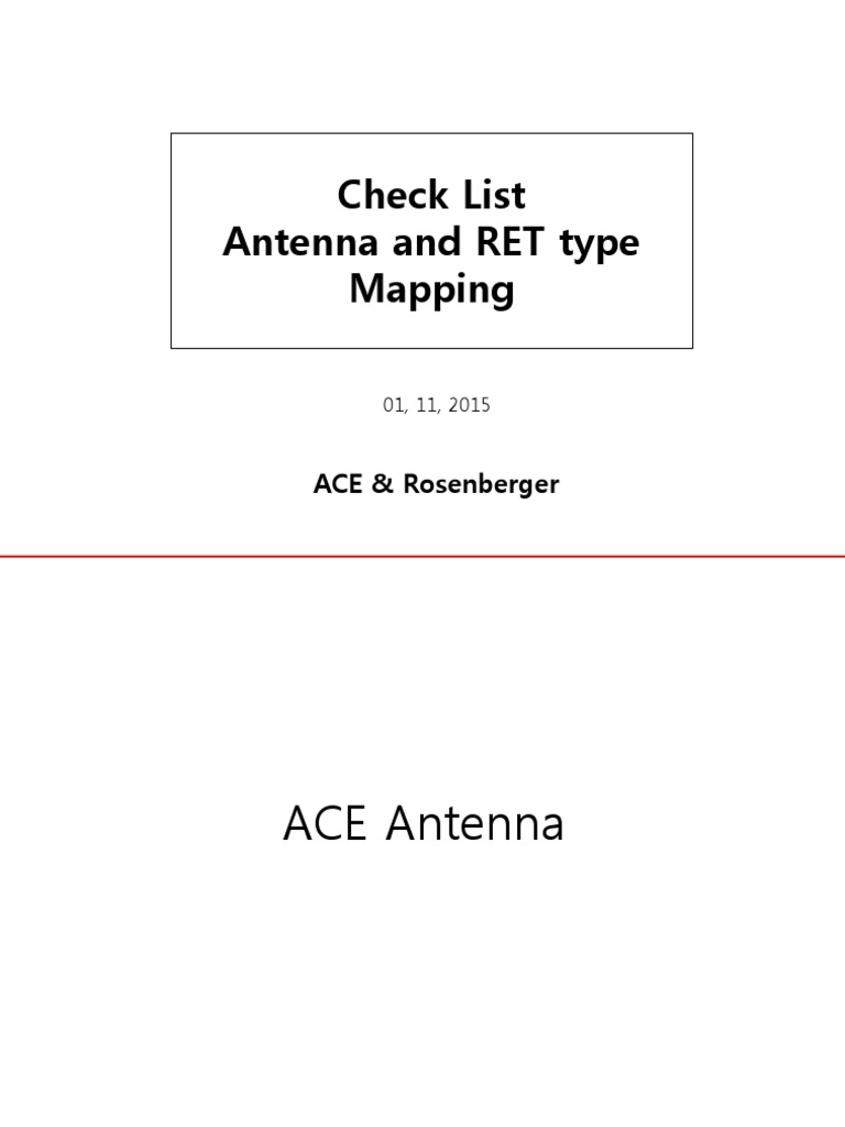 Antenna and RET Label Overview | PDF | Technology & Engineering